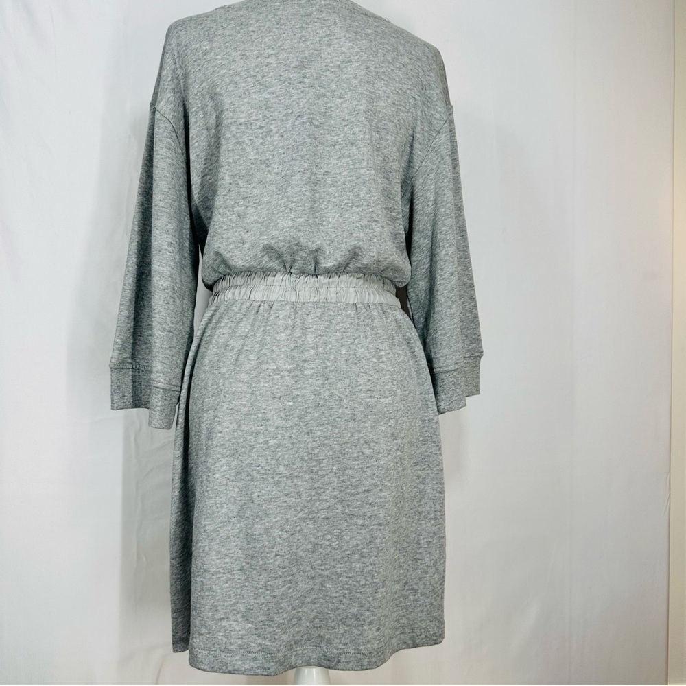 NWT - POPSUGAR Heather Gray Women’s Quarter Sleeve Midi Dress - Size: Large - Picture 2 of 7